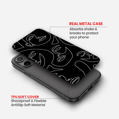 Line Art Faces Case image 1